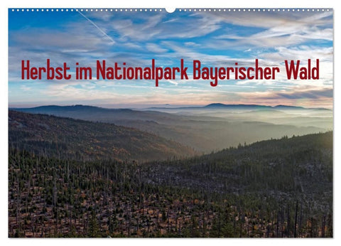 Herbst im Nationalpark Bayerischer Wald (Wandkalender 2026 DIN A2 quer), CALVENDO Monatskalender