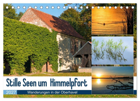 Stille Seen um Himmelpfort (Tischkalender 2027 DIN A5 quer), CALVENDO Monatskalender