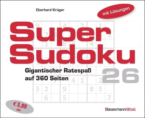 Supersudoku 26 (5 Exemplare à 3,99 EUR)