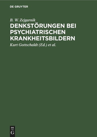 Denkstörungen bei psychiatrischen Krankheitsbildern
