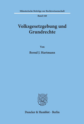 Volksgesetzgebung und Grundrechte.