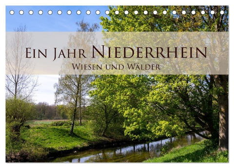 Ein Jahr Niederrhein Wiesen und Wälder (Tischkalender 2027 DIN A5 quer), CALVENDO Monatskalender