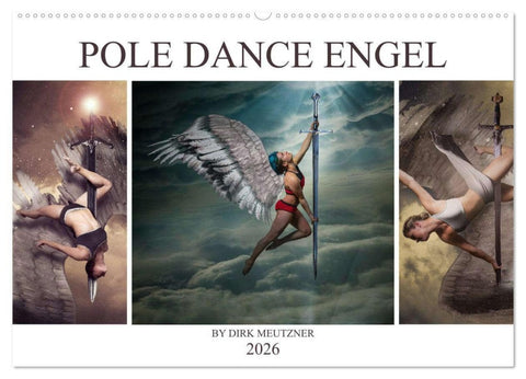 Pole Dance Engel (Wandkalender 2026 DIN A2 quer), CALVENDO Monatskalender