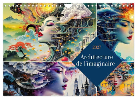 Architecture de l'imaginaire (Calendrier mural 2027 DIN A4 vertical), CALVENDO calendrier mensuel