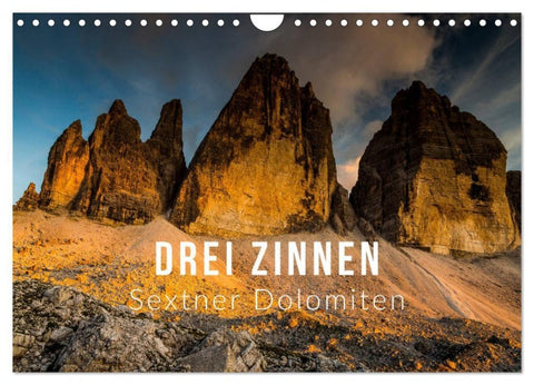 Drei Zinnen. Sextner Dolomiten (Wandkalender 2027 DIN A4 quer), CALVENDO Monatskalender