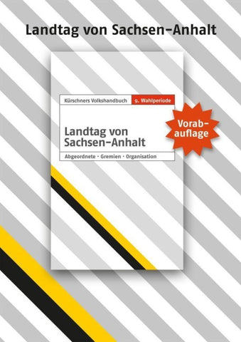 Vorabauflage Landtag von Sachsen-Anhalt