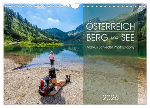 Österreich Berg und See (Wandkalender 2026 DIN A4 quer), CALVENDO Monatskalender