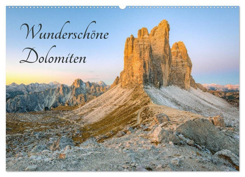 Wunderschöne Dolomiten (Wandkalender 2027 DIN A2 quer), CALVENDO Monatskalender