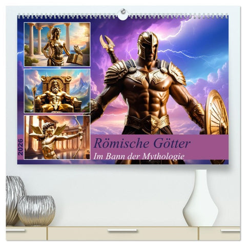 Römische Götter (hochwertiger Premium Wandkalender 2026 DIN A2 quer), Kunstdruck in Hochglanz