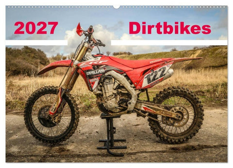 Dirtbikes 2027 (Wandkalender 2027 DIN A2 quer), CALVENDO Monatskalender