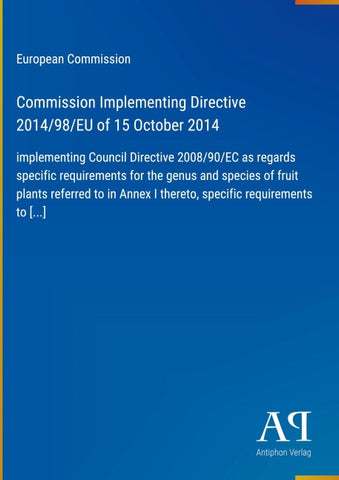 Commission Implementing Directive 2014/98/EU of 15 October 2014