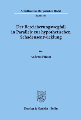 Der Bereicherungswegfall in Parallele zur hypothetischen Schadensentwicklung.