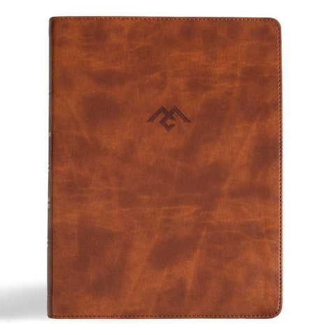 CSB Men of Character Bible, Revised and Updated, Brown Leathertouch, Indexed