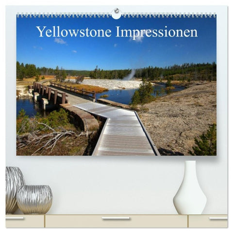 Yellowstone Impressionen (hochwertiger Premium Wandkalender 2027 DIN A2 quer), Kunstdruck in Hochglanz