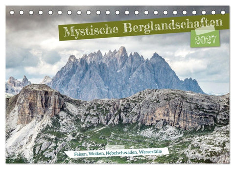 Mystische Berglandschaften (Tischkalender 2027 DIN A5 quer), CALVENDO Monatskalender