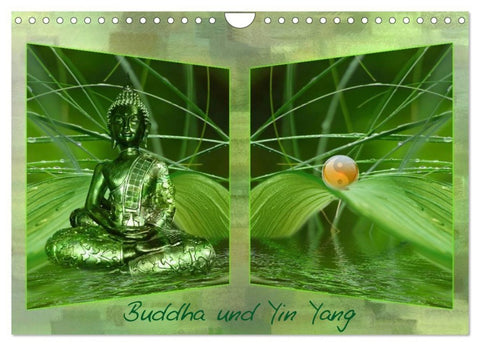 Buddha und Yin Yang (Wandkalender 2027 DIN A4 quer), CALVENDO Monatskalender