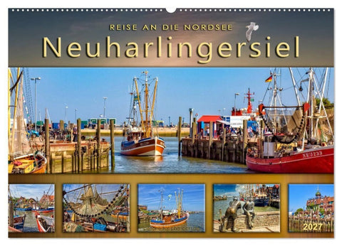Reise an die Nordsee - Neuharlingersiel (Wandkalender 2027 DIN A2 quer), CALVENDO Monatskalender