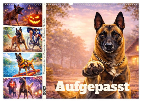 Aufgepasst (Wandkalender 2027 DIN A2 quer), CALVENDO Monatskalender