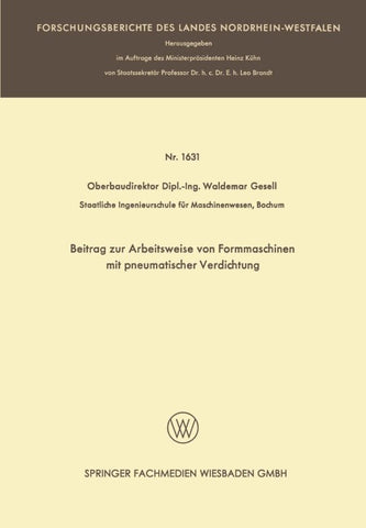 Beitrag zur Arbeitsweise von Formmaschinen mit pneumatischer Verdichtung