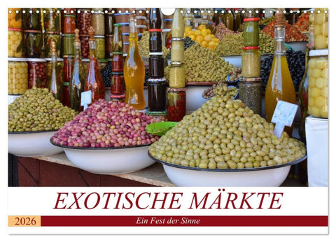 Exotische Märkte (Wandkalender 2026 DIN A3 quer), CALVENDO Monatskalender