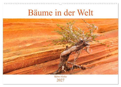 Bäume in der Welt (Wandkalender 2027 DIN A2 quer), CALVENDO Monatskalender