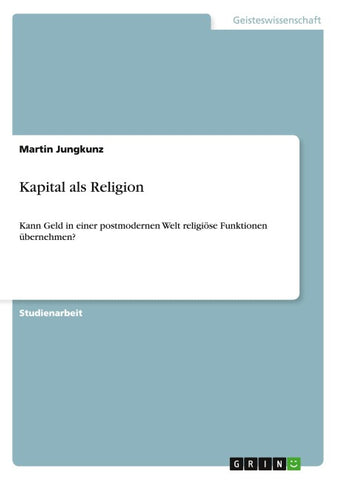 Kapital als Religion