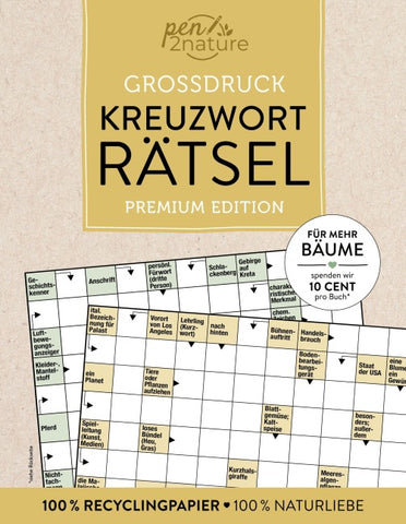 Großdruck Kreuzworträtsel