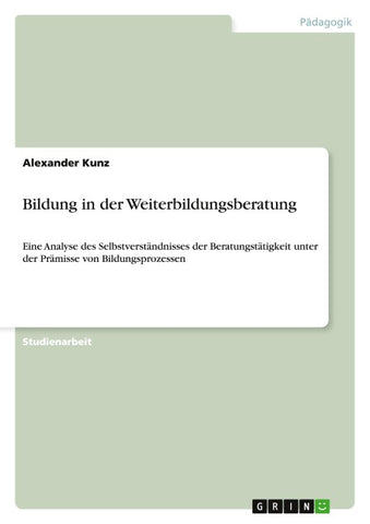 Bildung in der Weiterbildungsberatung
