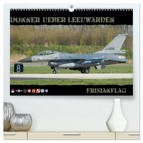 Donner ueber Leeuwarden (hochwertiger Premium Wandkalender 2027 DIN A2 quer), Kunstdruck in Hochglanz