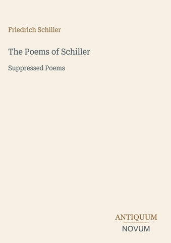 The Poems of Schiller