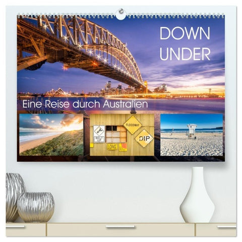 Down Under - Eine Reise durch Australien (hochwertiger Premium Wandkalender 2027 DIN A2 quer), Kunstdruck in Hochglanz