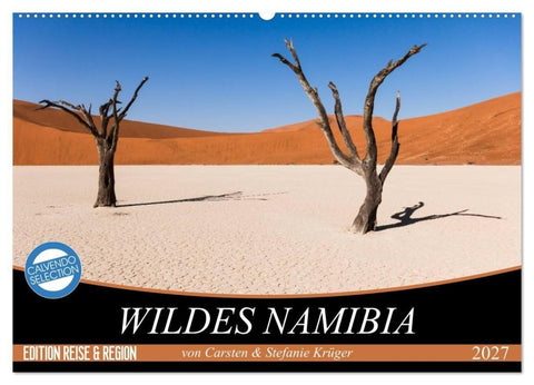 Wildes Namibia (Wandkalender 2027 DIN A2 quer), CALVENDO Monatskalender
