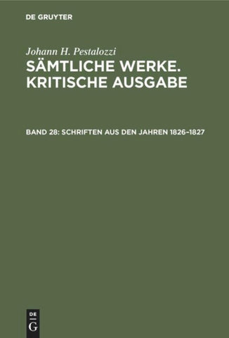 Schriften aus den Jahren 1826–1827