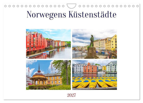Norwegens Küstenstädte (Wandkalender 2027 DIN A4 quer), CALVENDO Monatskalender