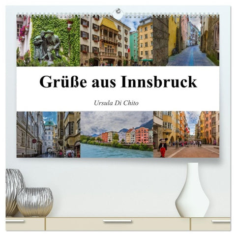 Grüße aus Innsbruck (hochwertiger Premium Wandkalender 2027 DIN A2 quer), Kunstdruck in Hochglanz