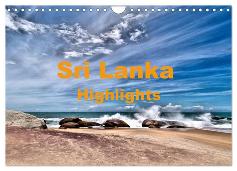 Sri Lanka - Highlights (Wandkalender 2027 DIN A4 quer), CALVENDO Monatskalender