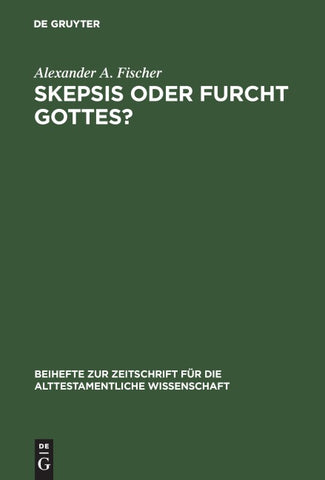 Skepsis oder Furcht Gottes?