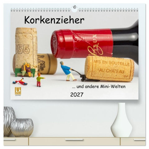 Korkenzieher... und andere Mini-Welten (hochwertiger Premium Wandkalender 2027 DIN A2 quer), Kunstdruck in Hochglanz