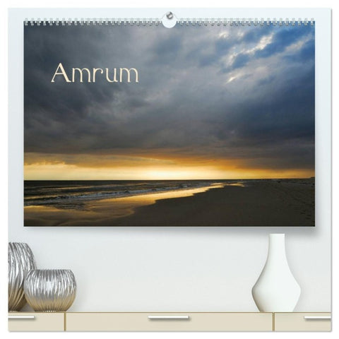 Amrum (hochwertiger Premium Wandkalender 2027 DIN A2 quer), Kunstdruck in Hochglanz