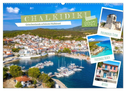 Chalkidiki - Griechenlands schönste Halbinsel (Wandkalender 2027 DIN A2 quer), CALVENDO Monatskalender
