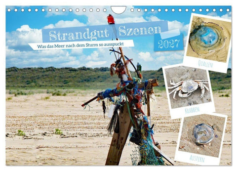 Strandgut Szenen (Wandkalender 2027 DIN A4 quer), CALVENDO Monatskalender