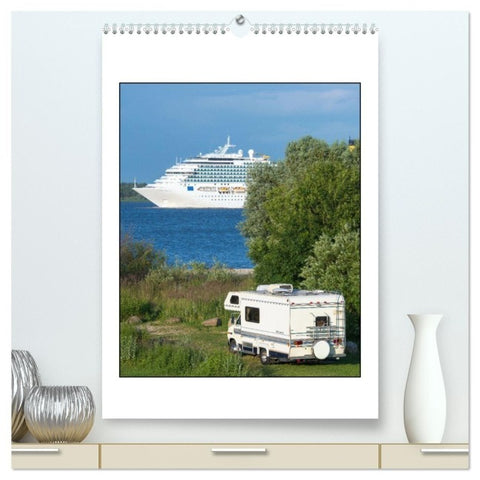CAMPING-GLÜCK - Dein Urlaubsplaner (hochwertiger Premium Wandkalender 2027 DIN A2 hoch), Kunstdruck in Hochglanz
