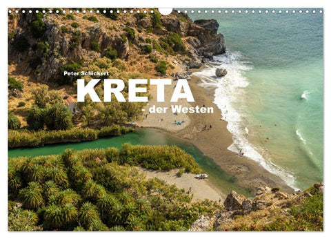 Kreta - der Westen (Wandkalender 2027 DIN A3 quer), CALVENDO Monatskalender