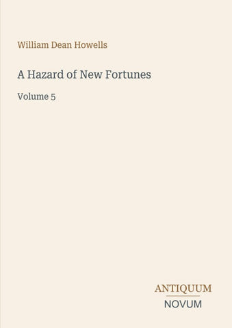 A Hazard of New Fortunes