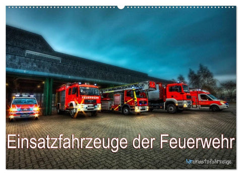 Einsatzfahrzeuge der Feuerwehr (Wandkalender 2026 DIN A2 quer), CALVENDO Monatskalender