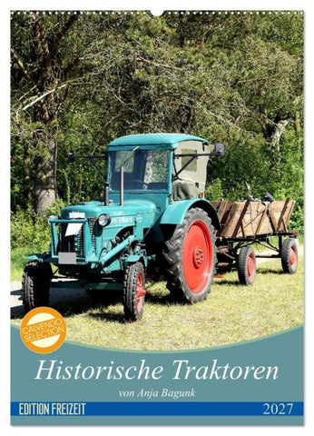 Historische Traktoren (Wandkalender 2027 DIN A2 hoch), CALVENDO Monatskalender