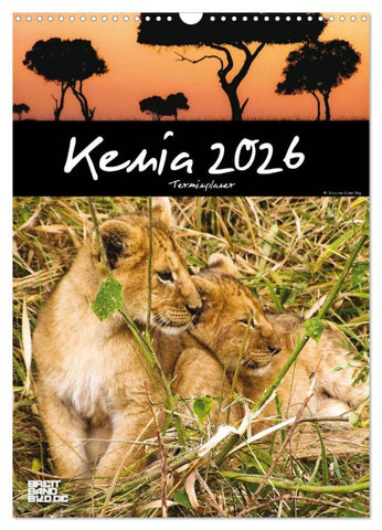 Kenia - Terminplaner (Wandkalender 2026 DIN A3 hoch), CALVENDO Monatskalender