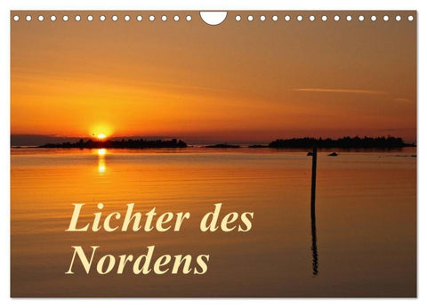 Lichter des Nordens (Wandkalender 2027 DIN A4 quer), CALVENDO Monatskalender