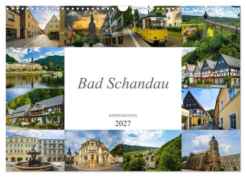 Bad Schandau Impressionen (Wandkalender 2027 DIN A3 quer), CALVENDO Monatskalender
