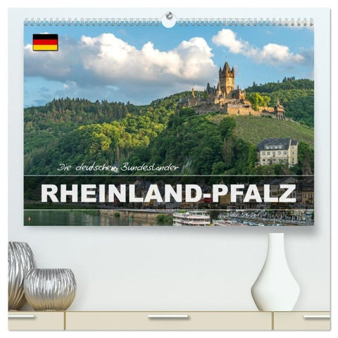 Die deutschen Bundesländer - Rheinland-Pfalz (hochwertiger Premium Wandkalender 2027 DIN A2 quer), Kunstdruck in Hochglanz